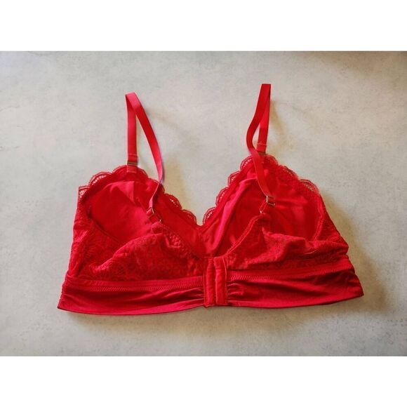 American Eagle Outfitters Bralette Red Lace Size XL - Picture 2 of 3